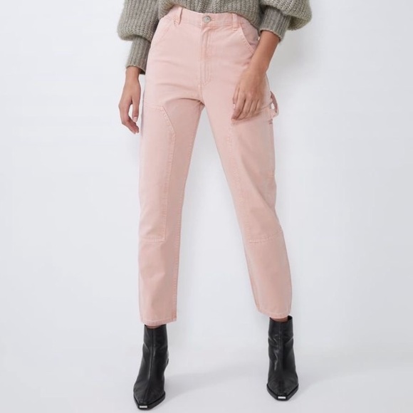 Zara Denim - Zara Pink Cargo Pants